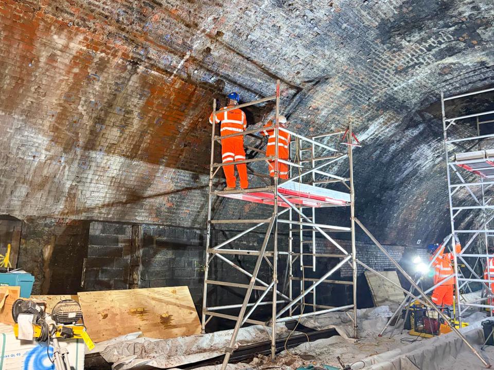 Workers working at height