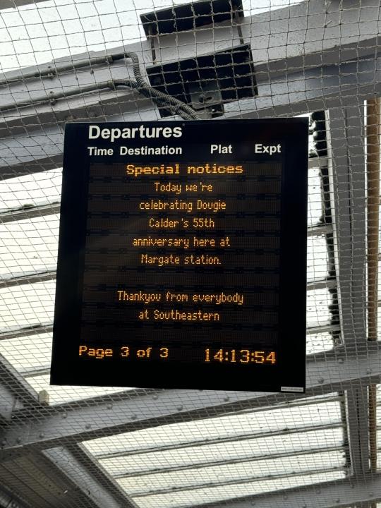 Dougie Departure Board