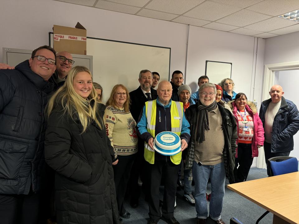 Dougie with colleagues