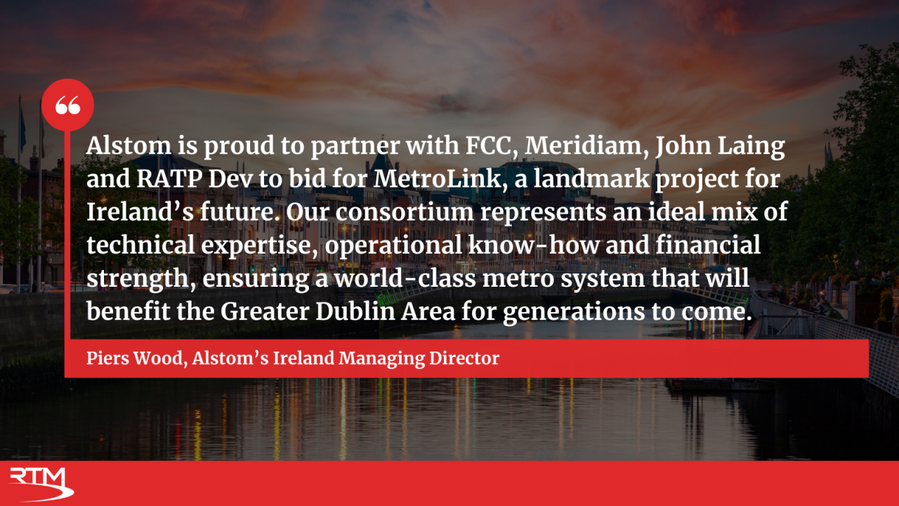 Dublin metrolink QUOTE