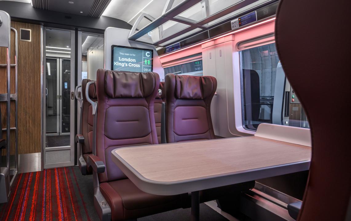 First Class seating on LNER Class 897 Fleet