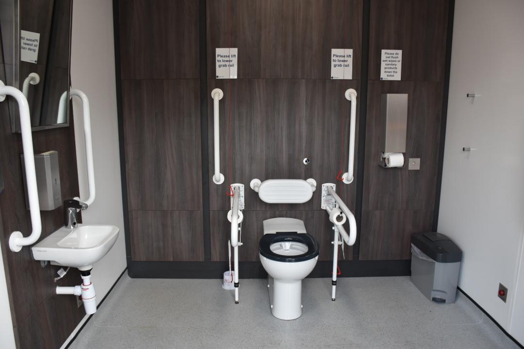 Toilet pod interior, via Northern 