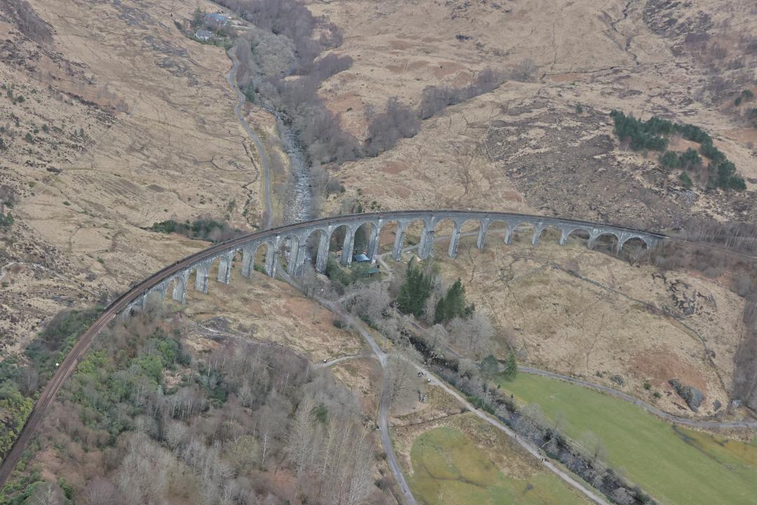 Glenfinnan Viaduct in situ