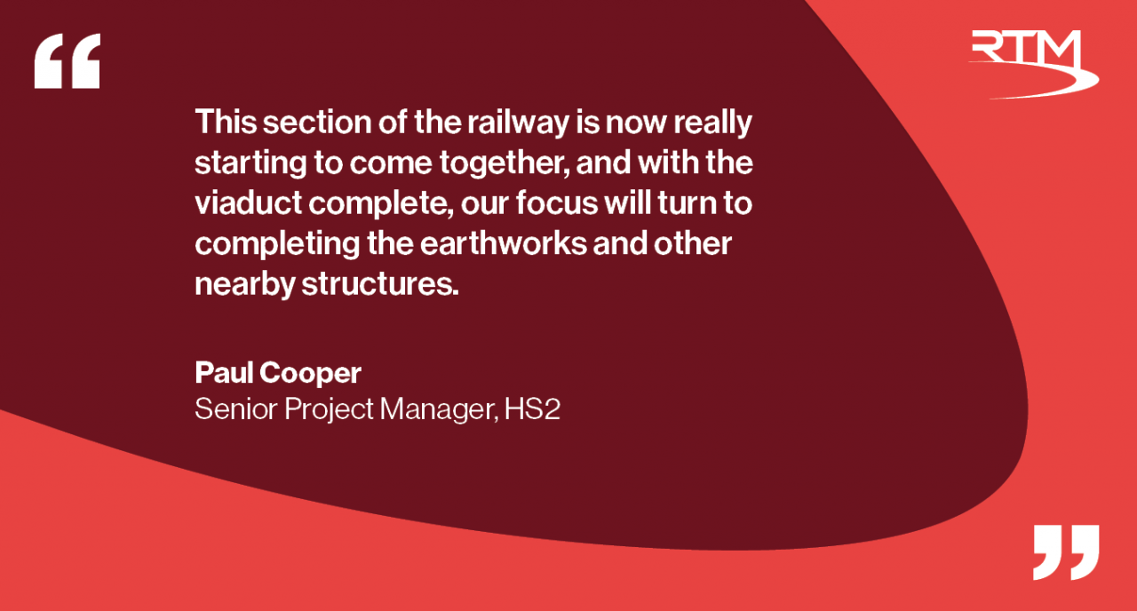 HS2 viaduct completed QUOTE