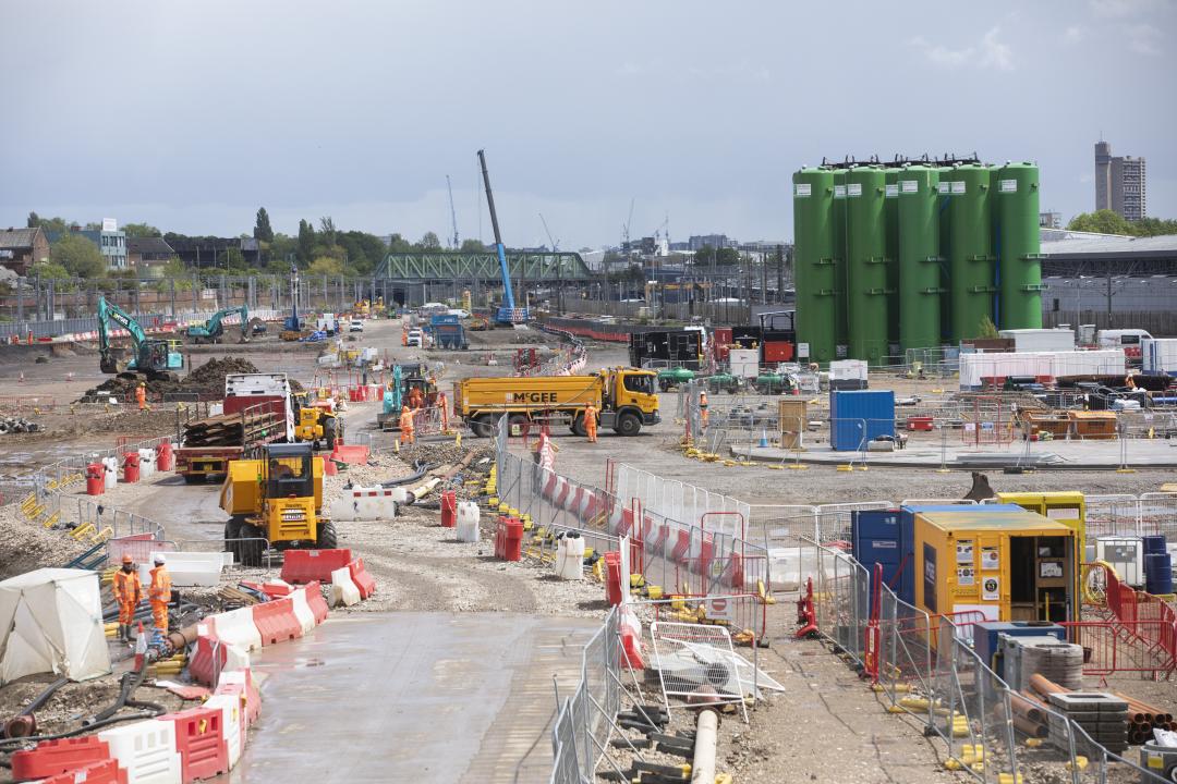 HS2 construction site