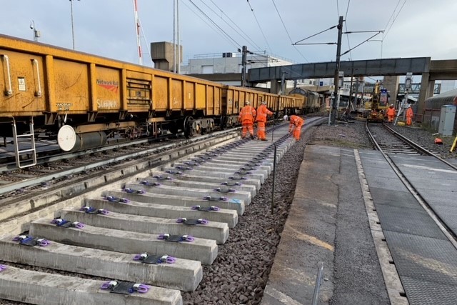 Harwich branch line track renewals 