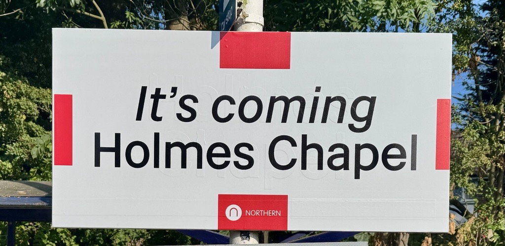 Holmes Chapel Temp Sign 2
