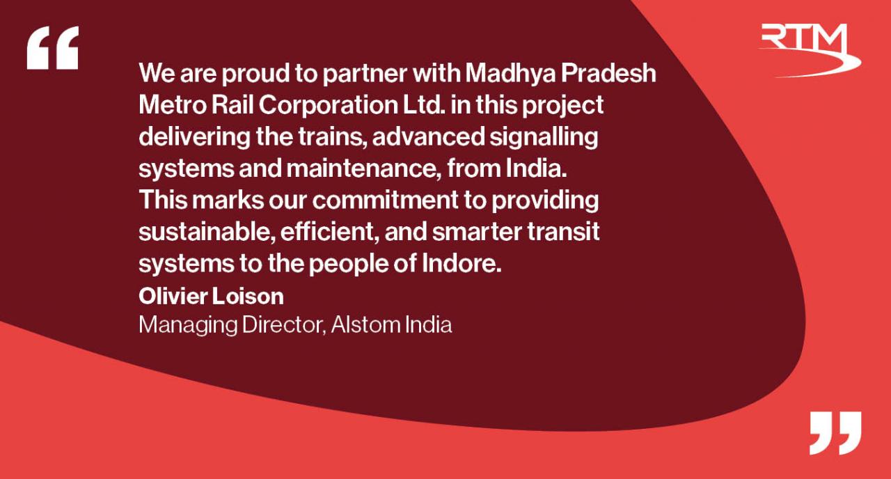 Indore metro alstom QUOTE
