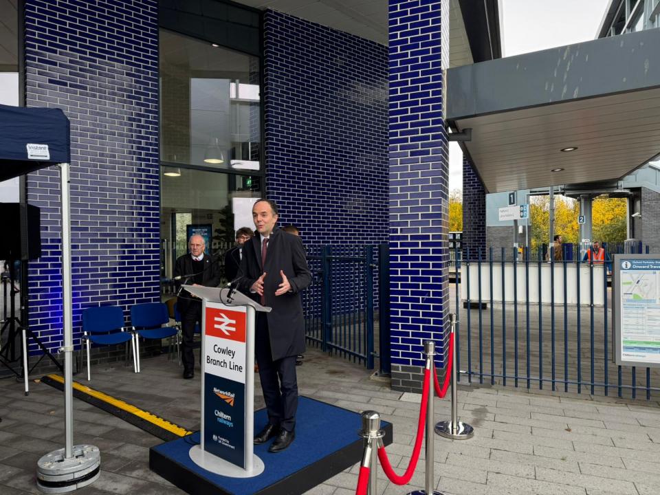 James Murray at Cowley Branch Line Reopening 