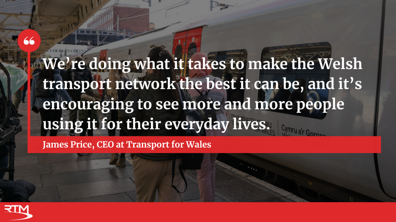 Comment from James Price, CEO at Transport for Wales