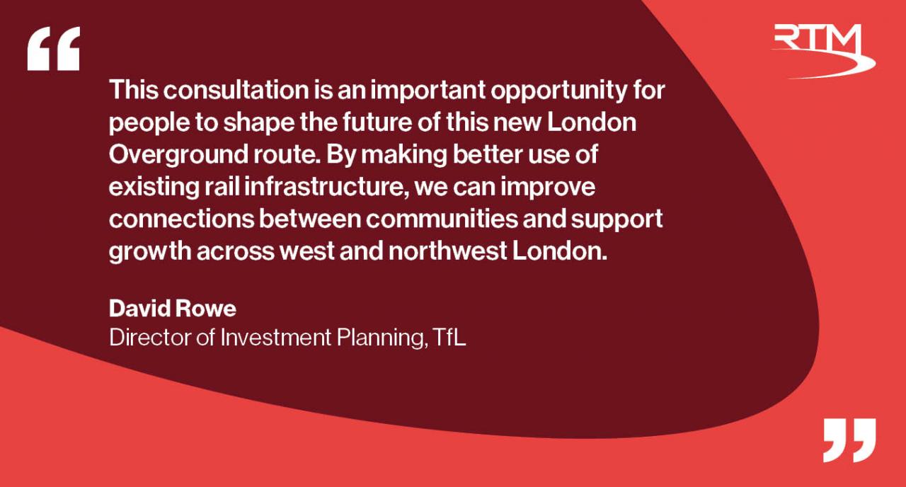 London overground consultation QUOTE