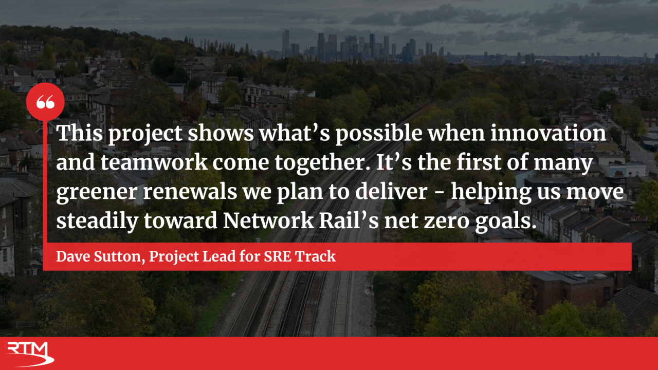 Low carbon track renewal QUOTE