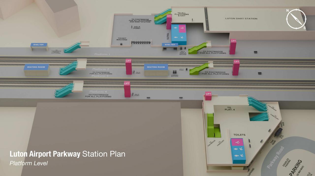 Luton Airport Parkway Map