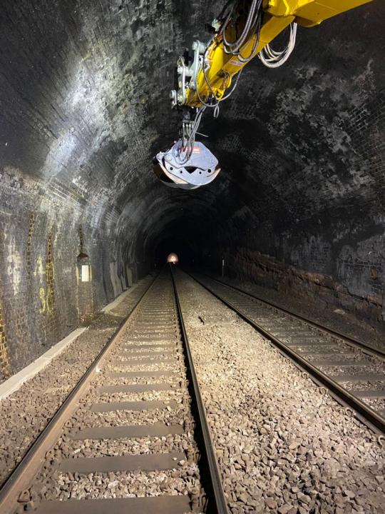 Meir tunnel track works, via Network Rail 