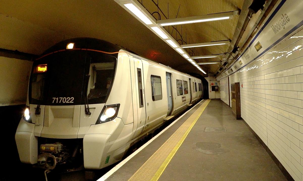 Train at Moorgate