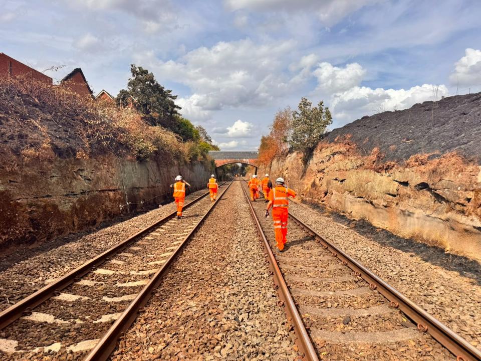 Network Rail Teams assessing Stourbridge