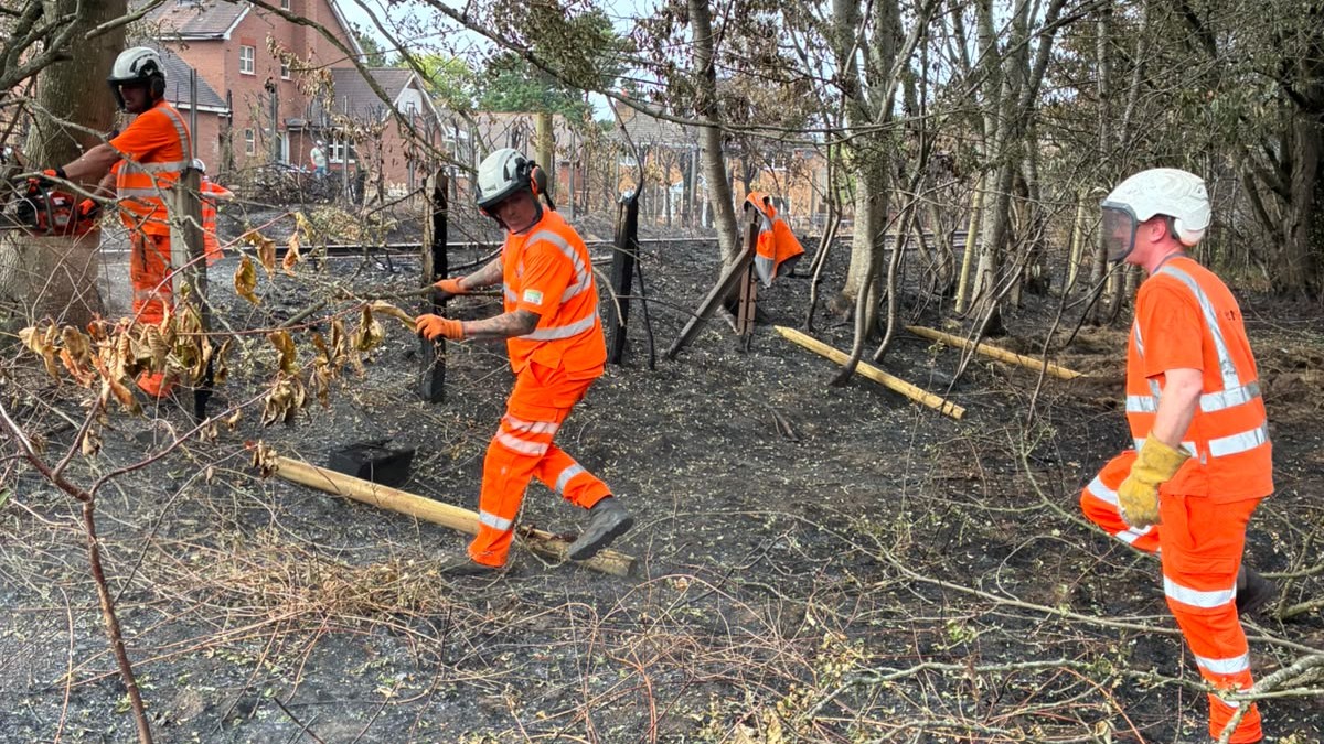 Network Rail Clearing Land