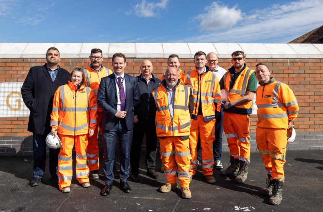 Network Rail Staff with MP