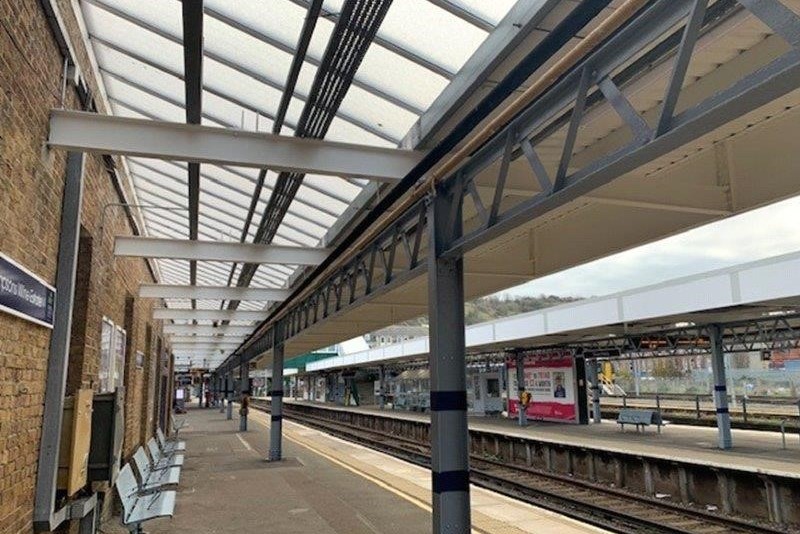  Platform 1 lattice beam and roof sheets