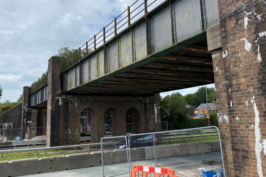 Rainford Bypass bridge 21 July