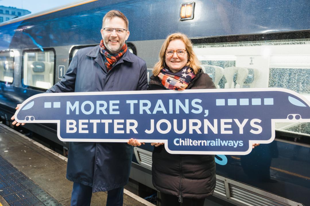 Richard Allan and Laura Shoaf CBE at Birmingham Moor Street (2)