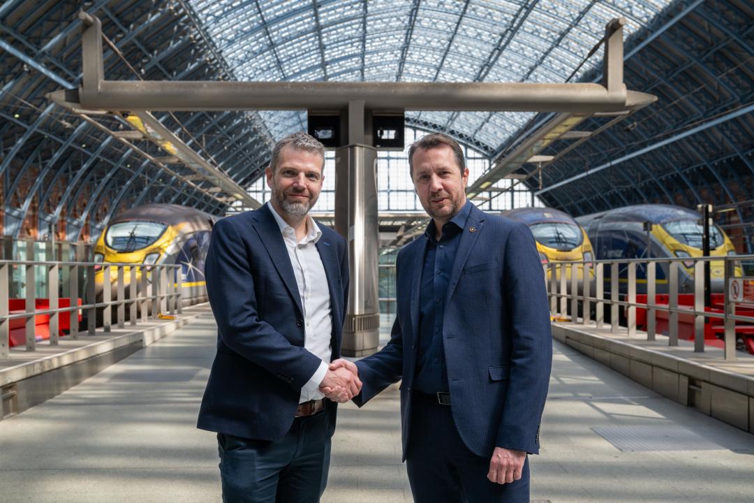 Richard Thorp and Simon Le Jeune at London St Pancras
