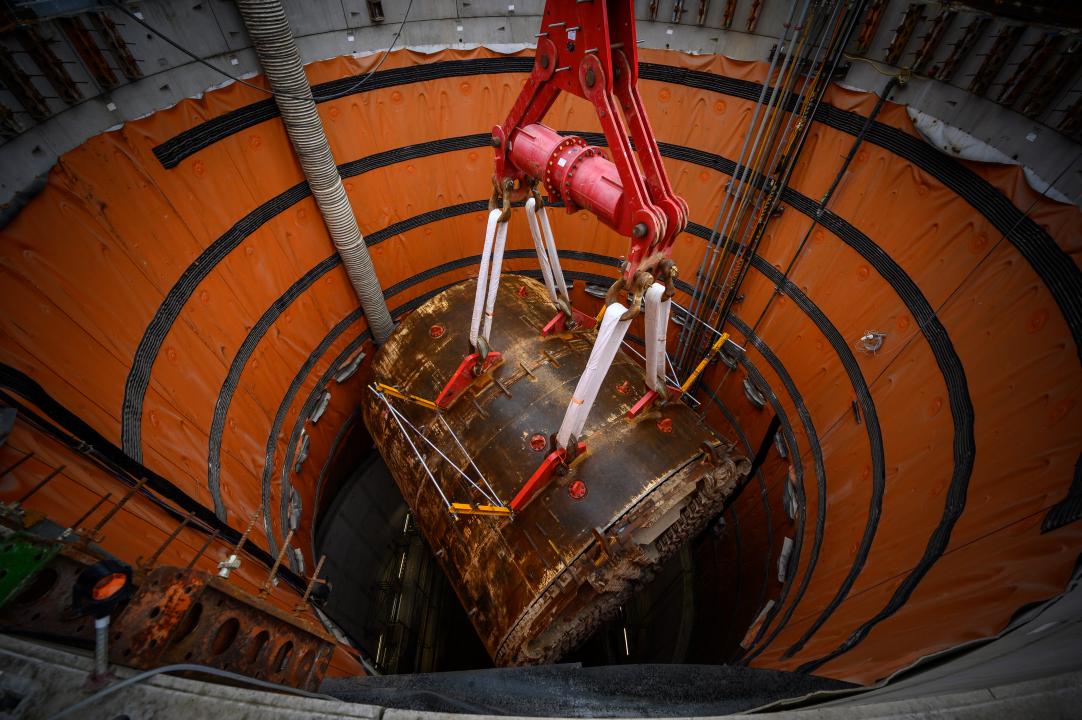 TBM Emily at Green Park Way Shaft 