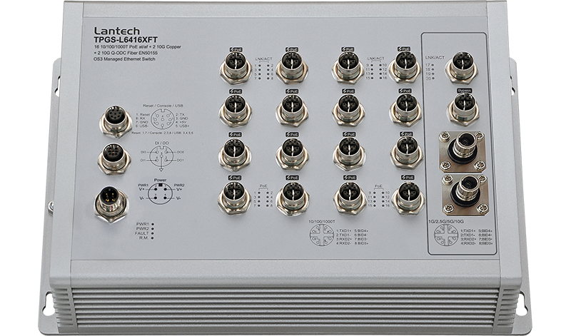 Lantech 10GbE copper x2 + 10GbE Q-ODC fiber x2