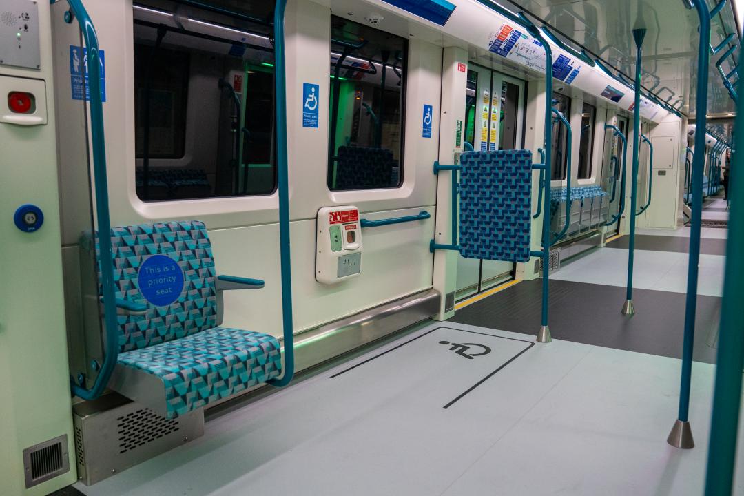 New DLR Train Interior 3