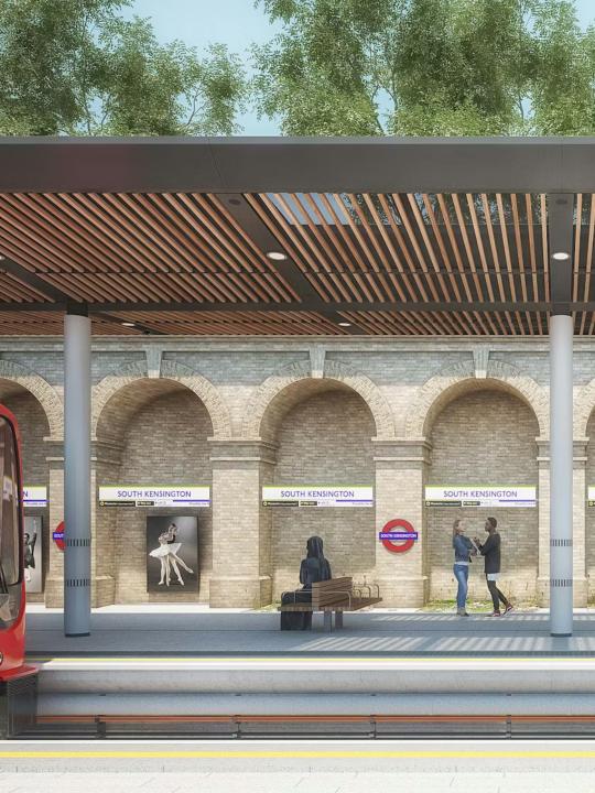 South Kensington Station Platform 2