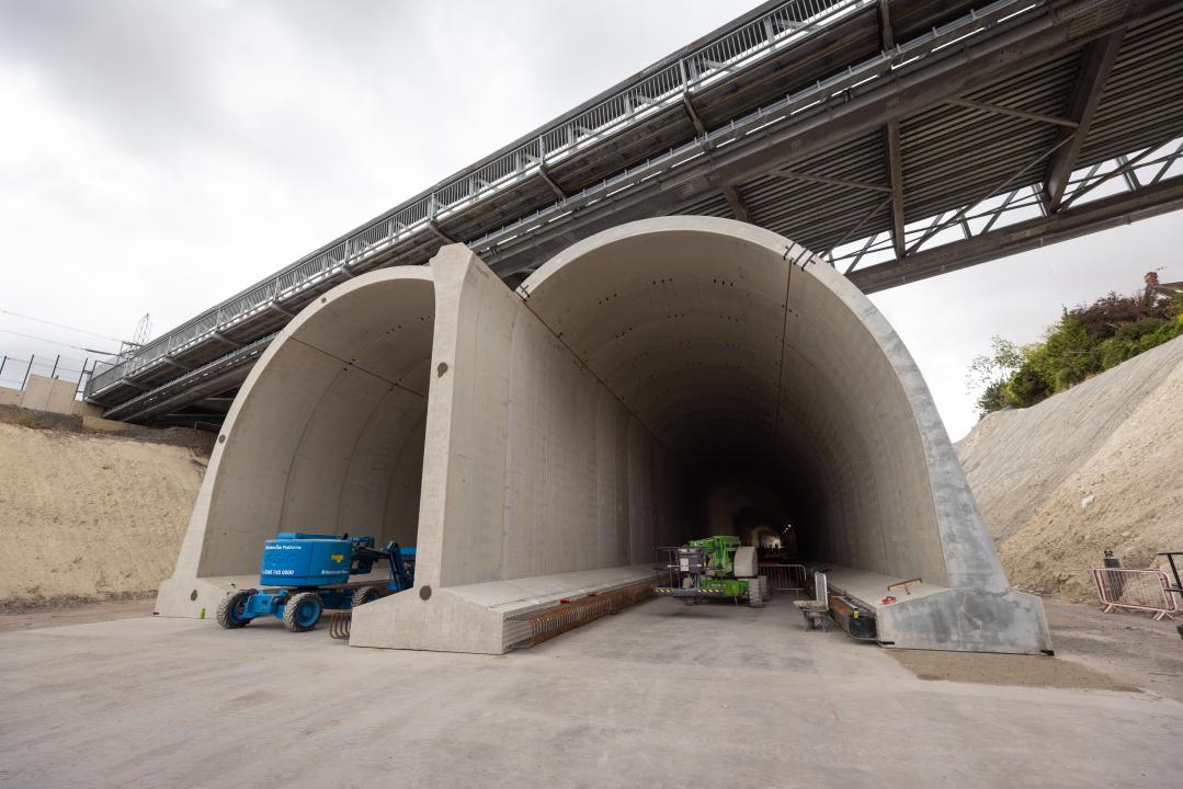Wendover Green Tunnel Under Construction 