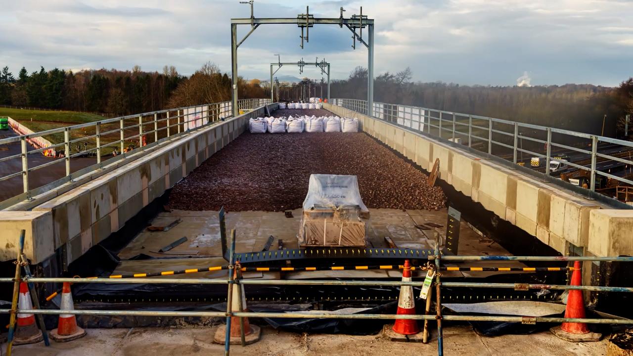 Clifton Bridge Track level view