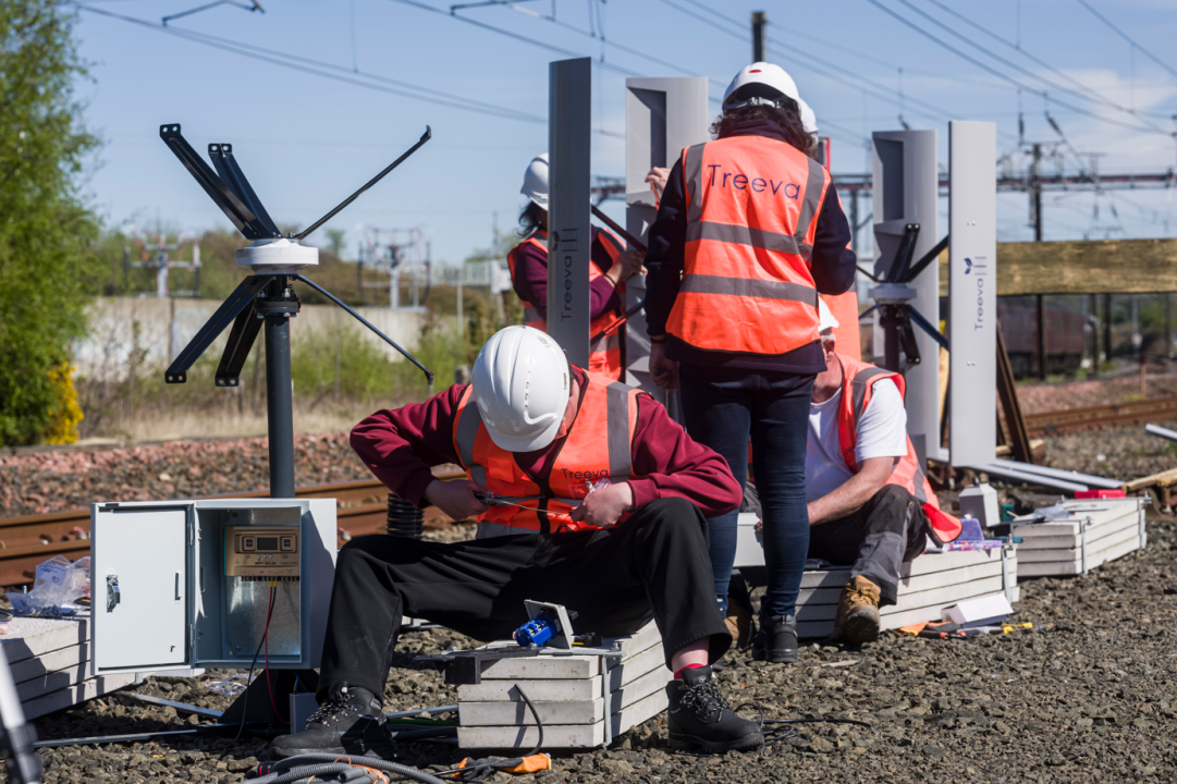 Treeva Team installing turbines