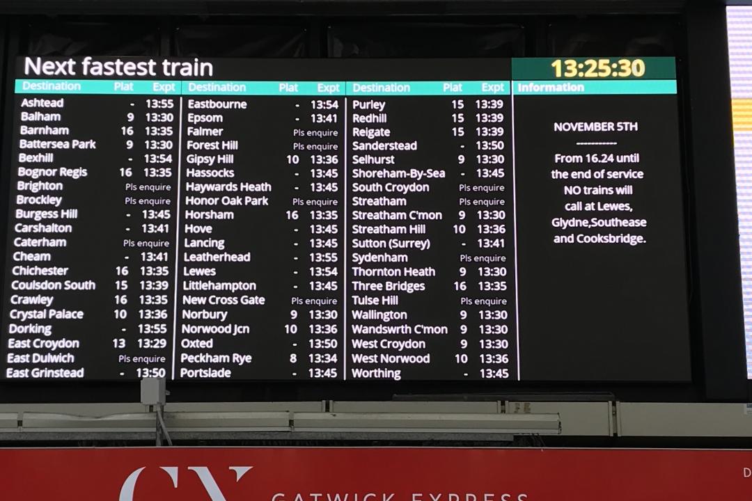 new Victoria passenger information display 