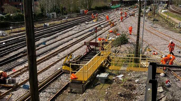 Track work, via Network Rail 