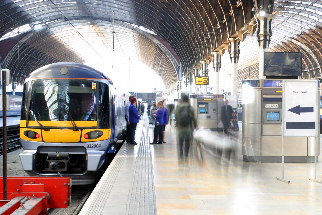 Train station in the UK