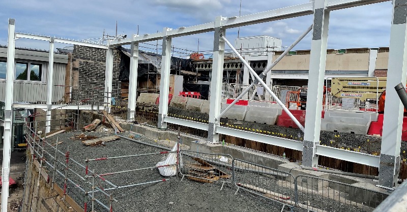 Motherwell forecourt works - Credit ScotRail 