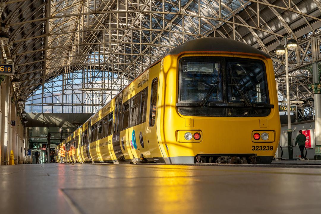 Bee Network Train at Piccadilly