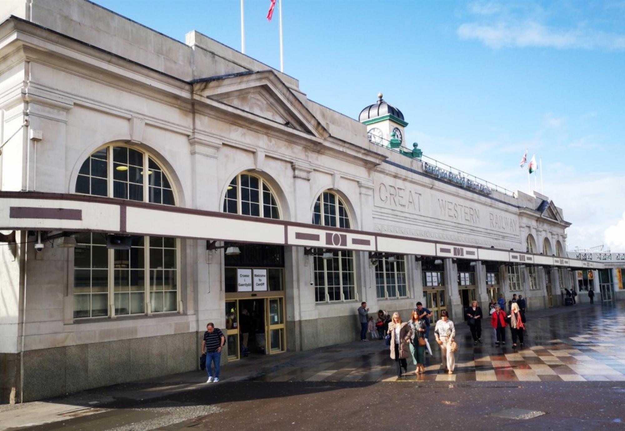 Cardiff train station 