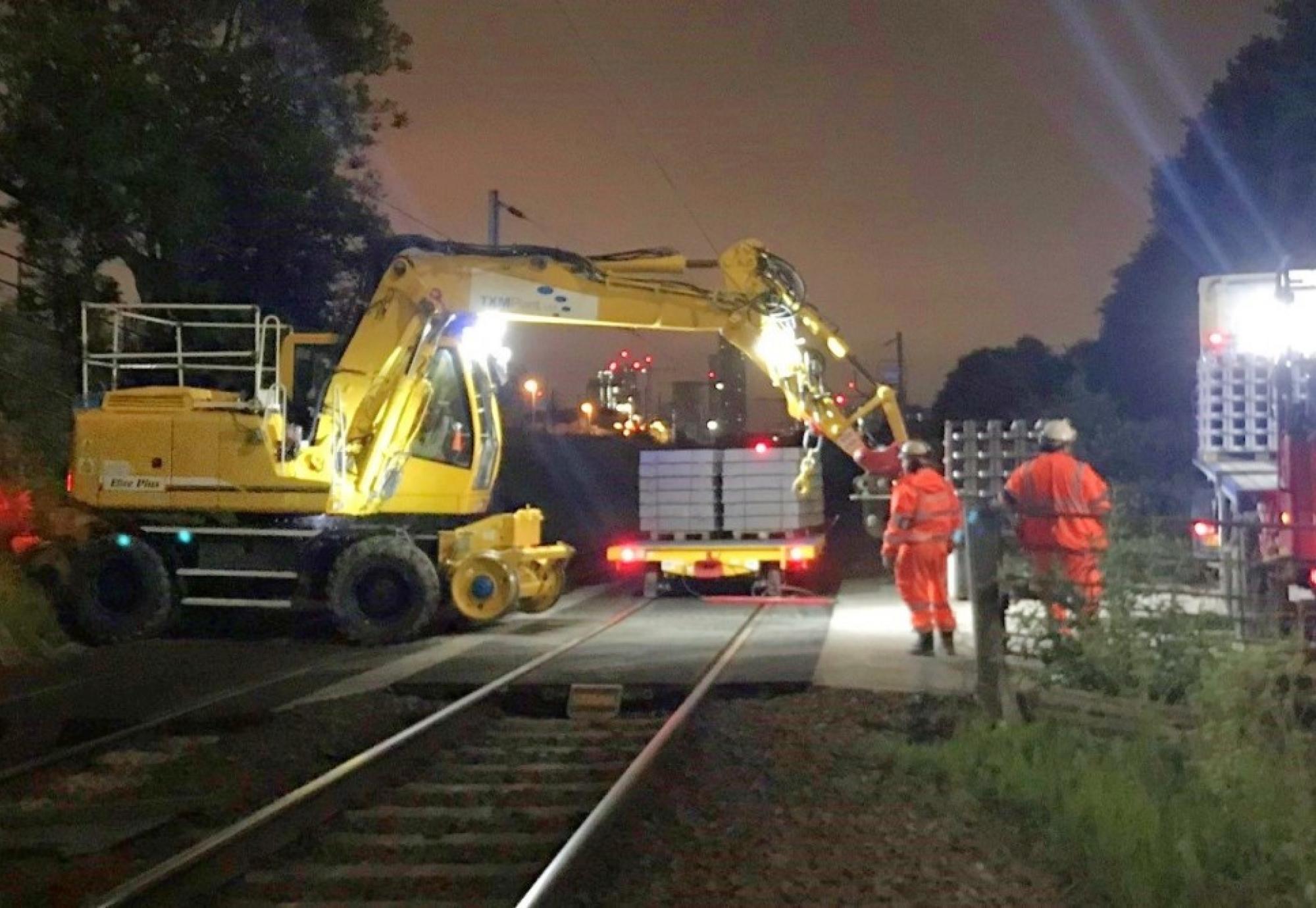 Trafford resignalling work 