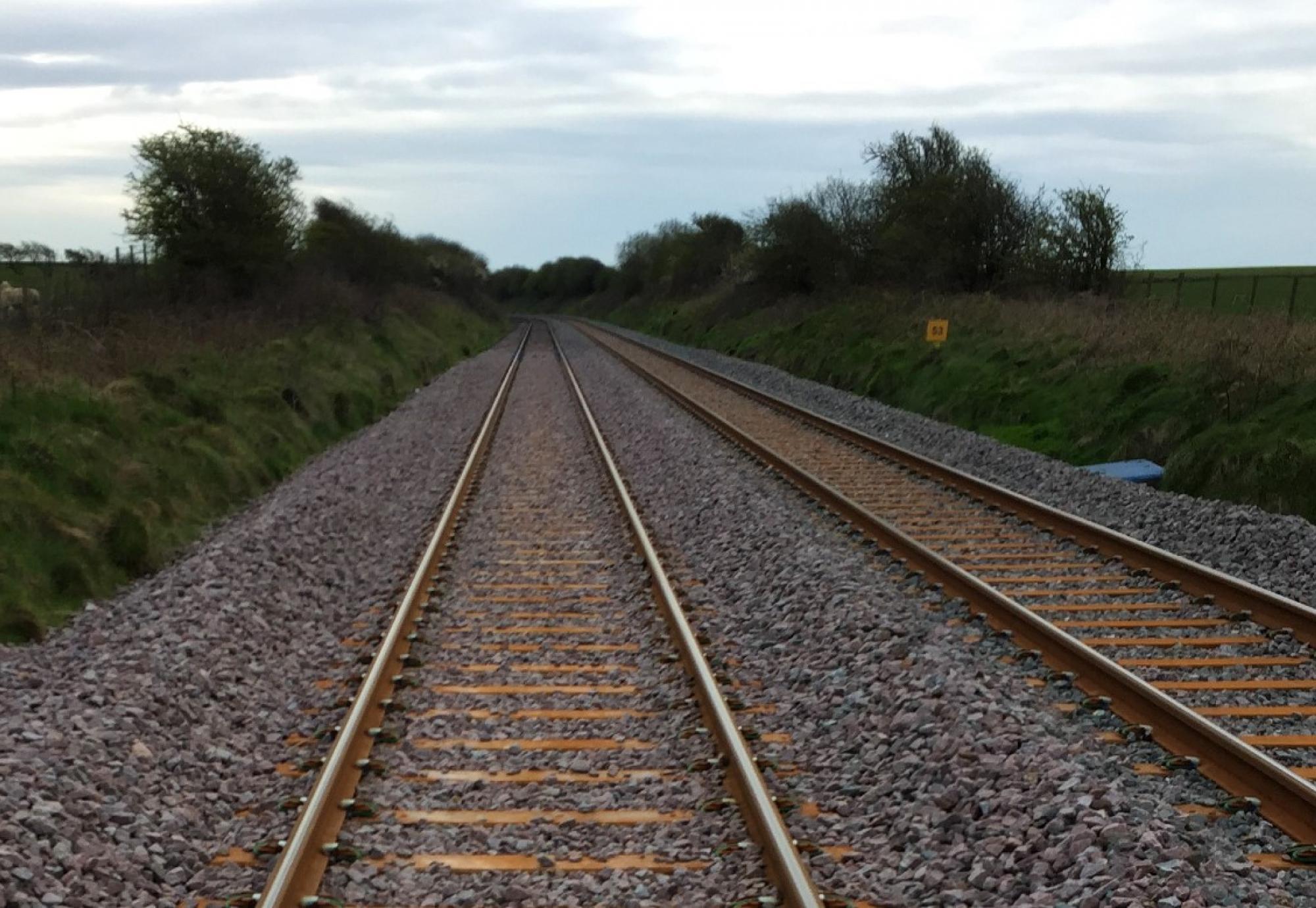 The tracks at Bootle that are being worked on 