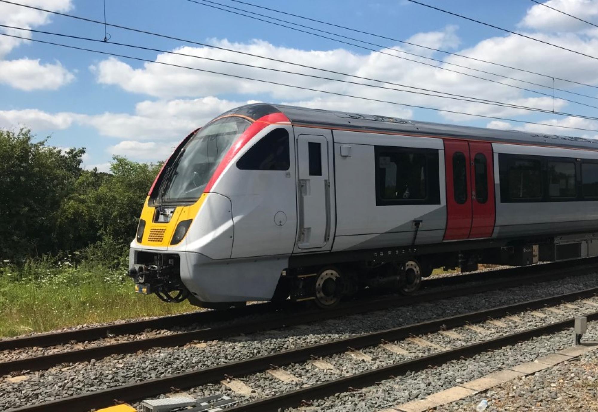 Bombardier train on test 