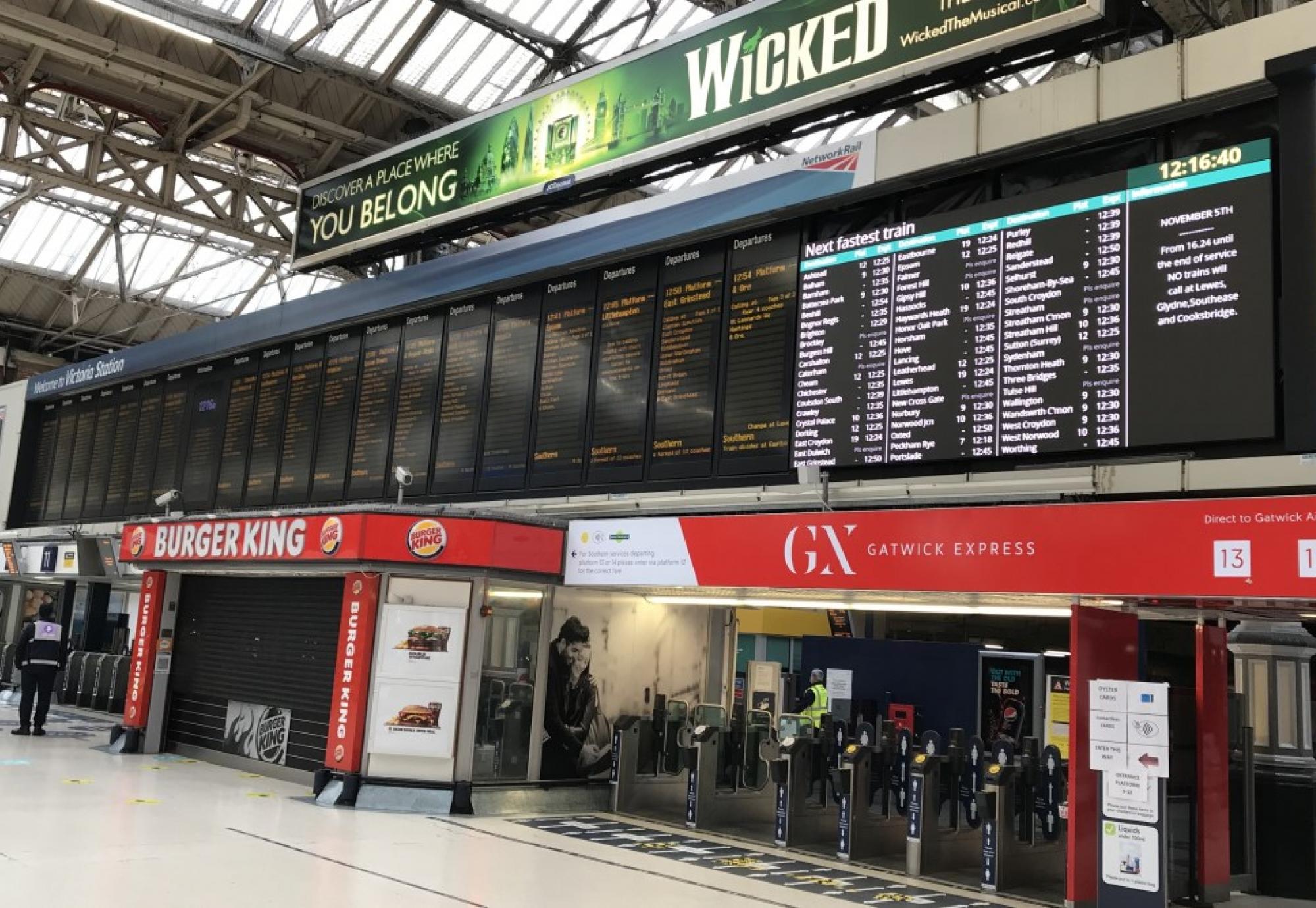 new Victoria passenger information display 