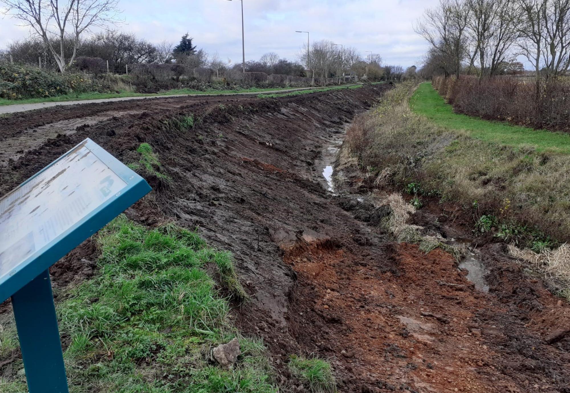 Work to reduce flooding and restore historic waterway begins. 