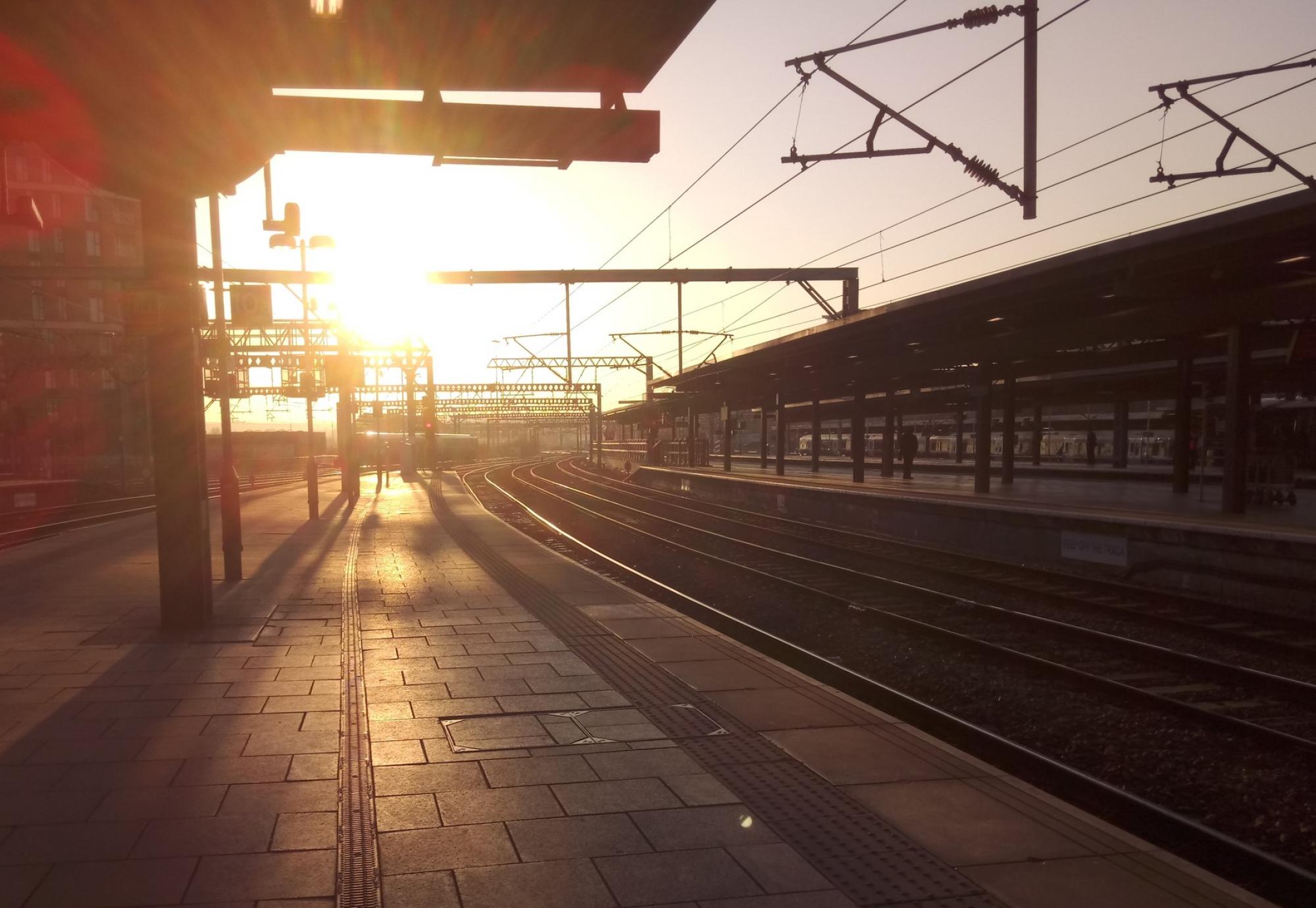 Train track in Leeds 