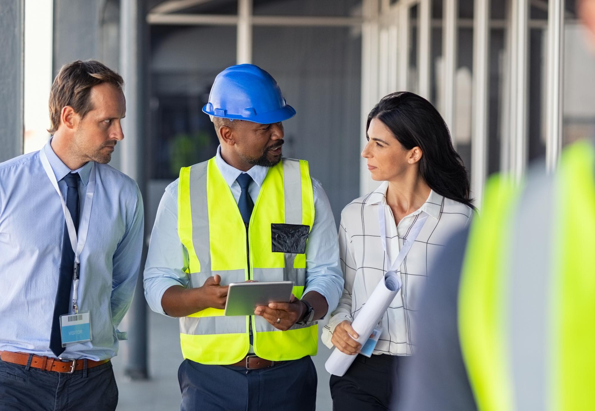 Diverse construction workers 