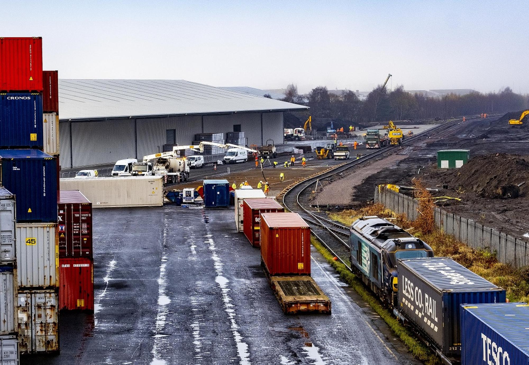 Grangemouth rail freight port 