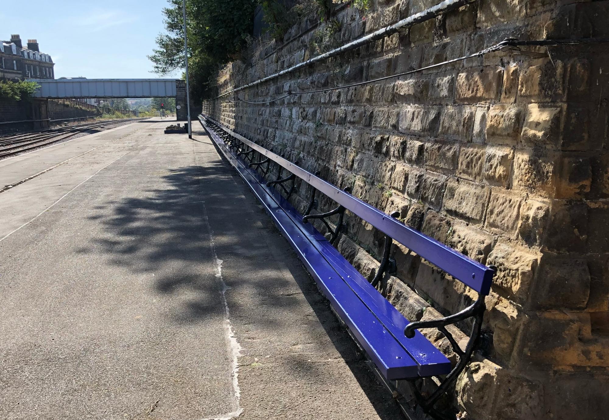 Network Rail complete restoration work to Grade II listed bench at Scarborough railway station