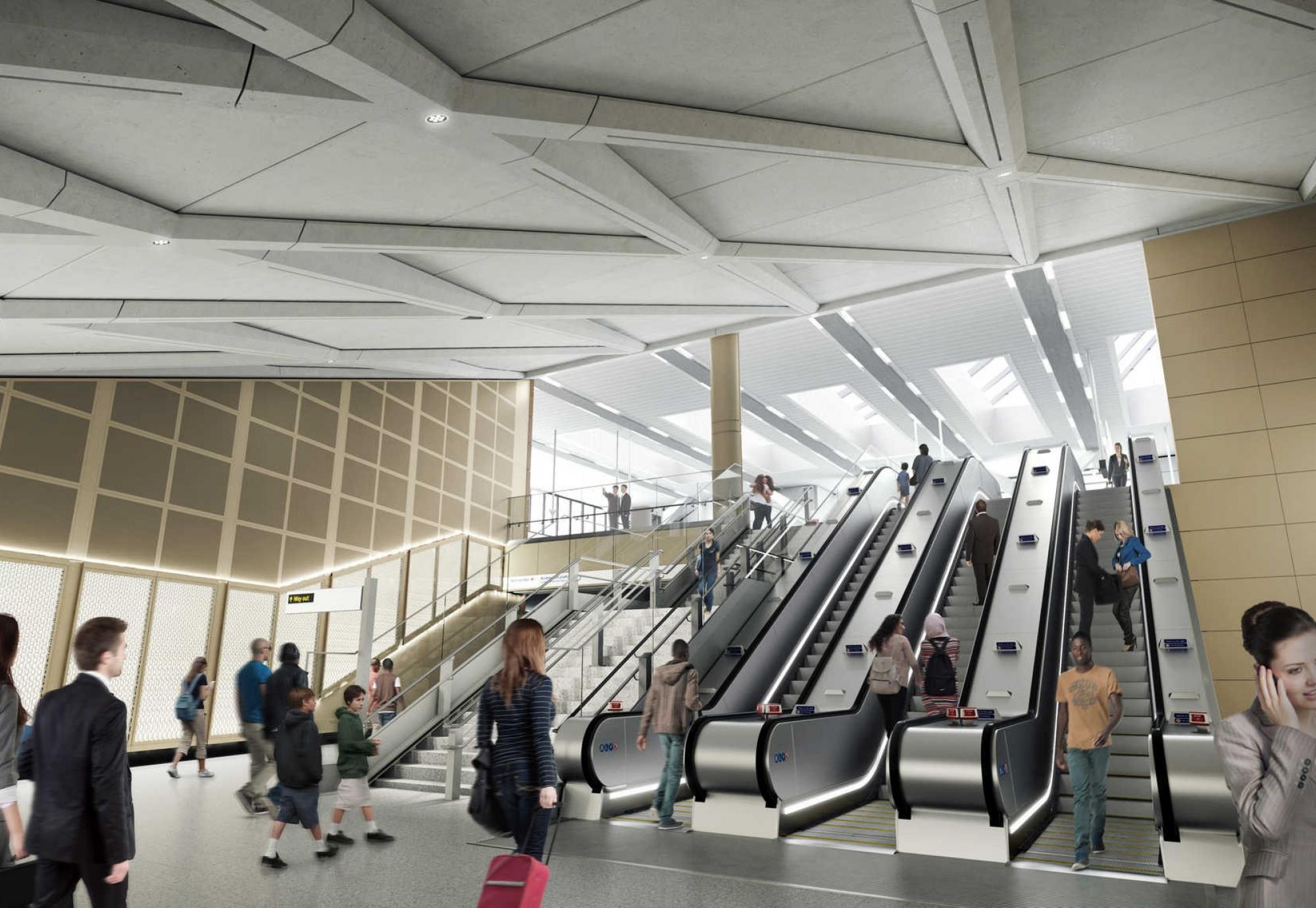 Farringdon station - proposed station concourse at Cowcross Street entranc