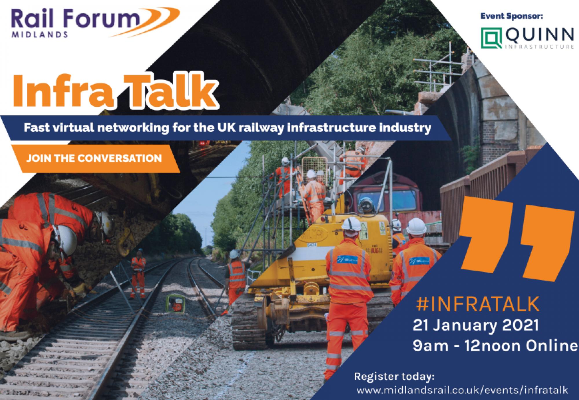 Rail Forum Midlands launch virtual Infra Talk event 